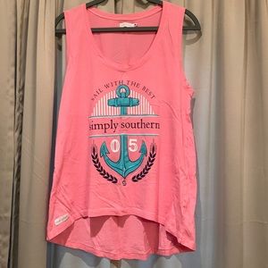 Womens Simply Southern Tank Size Medium